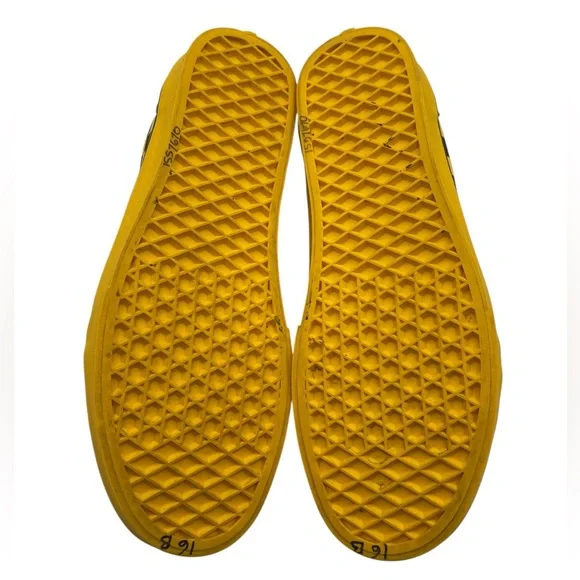 Vans Unisex Old Skool 721356 Black Yellow Checker Sneaker Shoes Size M 7.5 W 9 - Picture 5 of 6